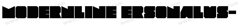 modernline ersonalus字体转换